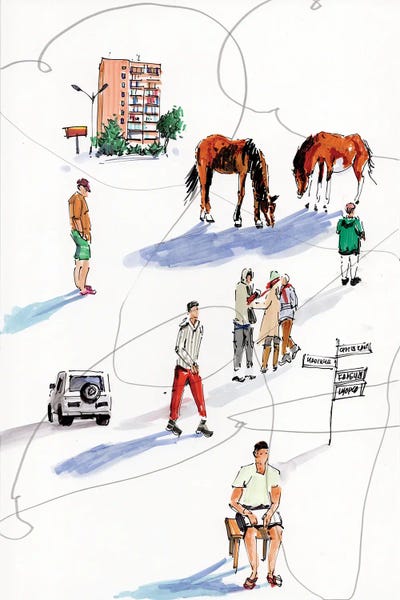 Bright Moments by Bogdan Shiptenko multi panel art