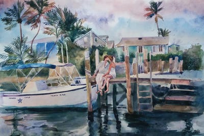 Couple by Bogdan Shiptenko framed canvas print