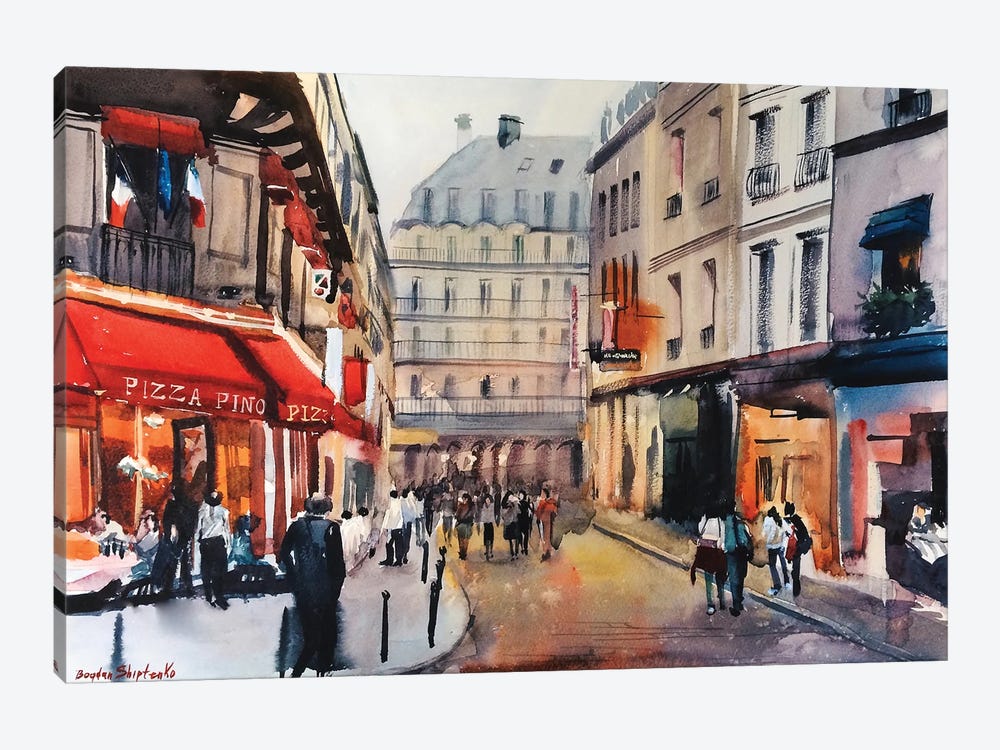 Evening Paris by Bogdan Shiptenko 1-piece Canvas Artwork