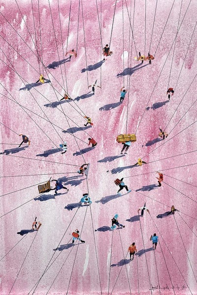 Game Of Life by Bogdan Shiptenko framed canvas print