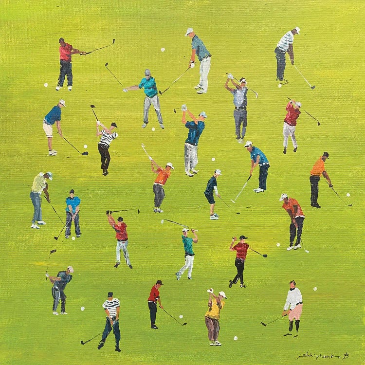 Golf Players by Bogdan Shiptenko wall art