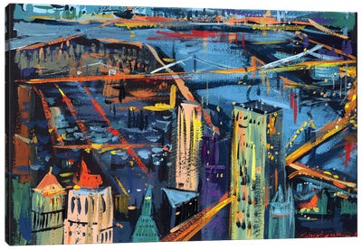 Night NYC Canvas Art Print - Bogdan Shiptenko