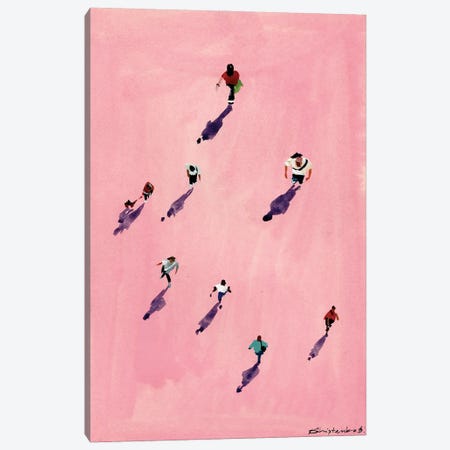 Pink People I Canvas Print #BSK36} by Bogdan Shiptenko Art Print