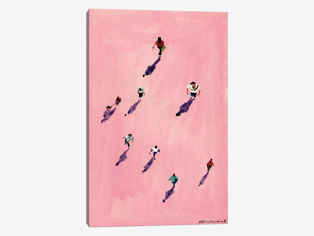 Pink People I by Bogdan Shiptenko 1-piece Canvas Wall Art