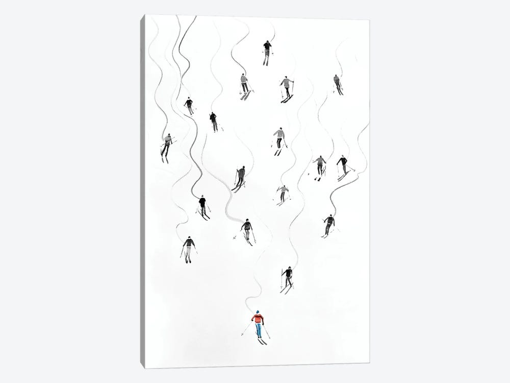 Ski Resort by Bogdan Shiptenko 1-piece Canvas Art Print