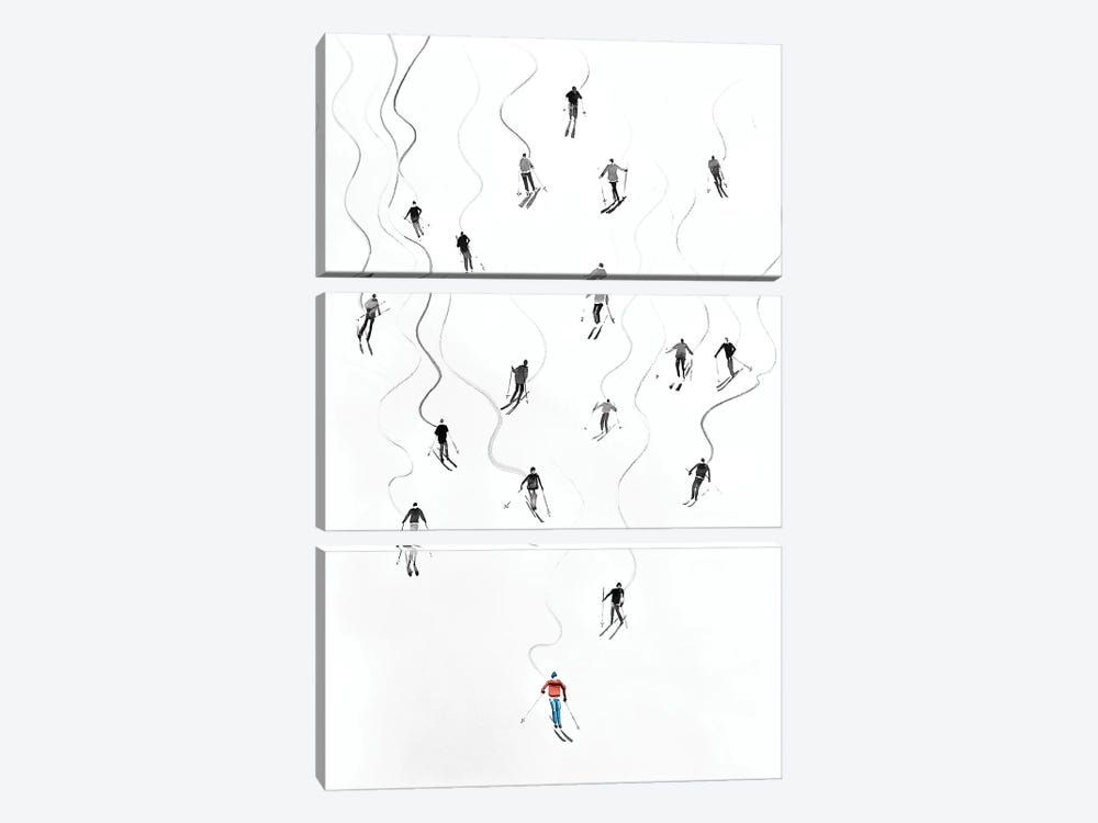 Ski Resort by Bogdan Shiptenko 3-piece Art Print