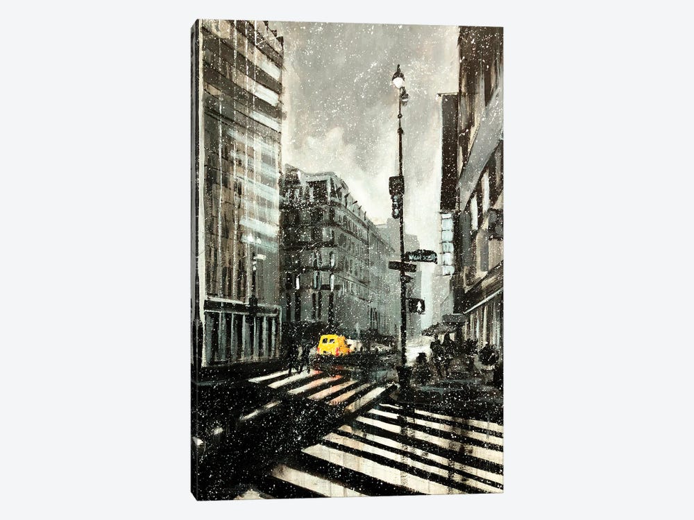 Winter New York by Bogdan Shiptenko 1-piece Canvas Art Print