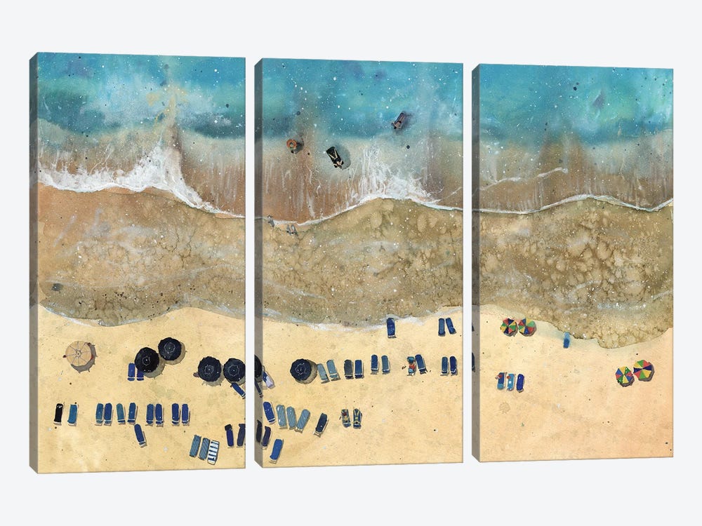 Virginia Beach by Bogdan Shiptenko 3-piece Canvas Art Print