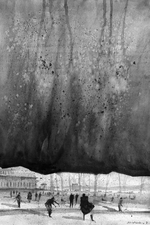Under An Umbrella by Bogdan Shiptenko wall art