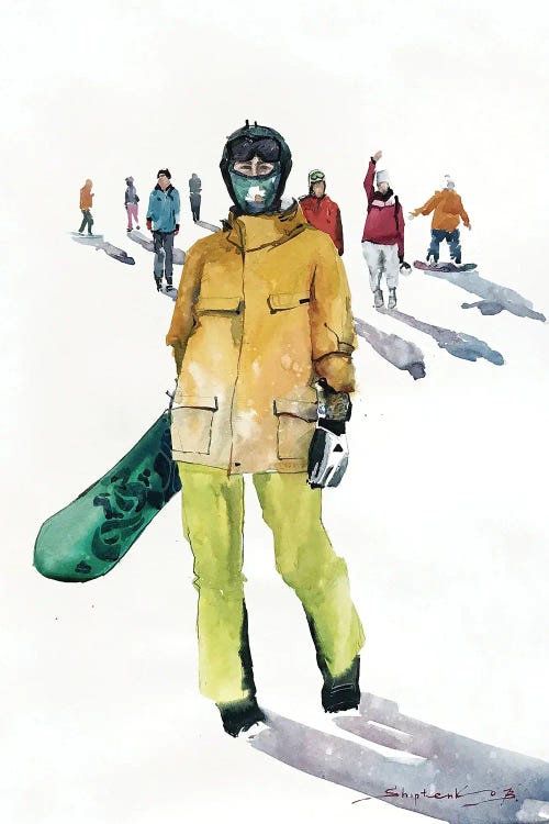 Snowboarders by Bogdan Shiptenko wall art