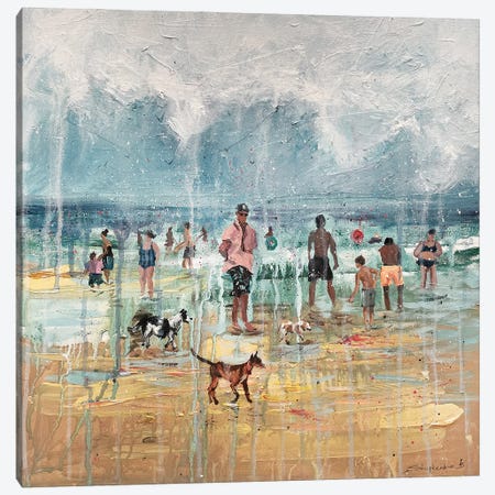 On The Beach Canvas Print #BSK65} by Bogdan Shiptenko Canvas Artwork