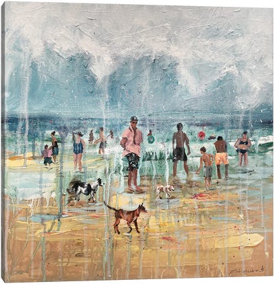 On The Beach Canvas Art Print - Bogdan Shiptenko