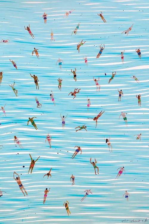 Bathing by Bogdan Shiptenko wall art
