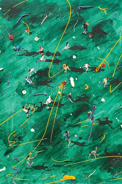 Jordy Blue - Canvas Prints: Childhood In The Yard by Bogdan Shiptenko