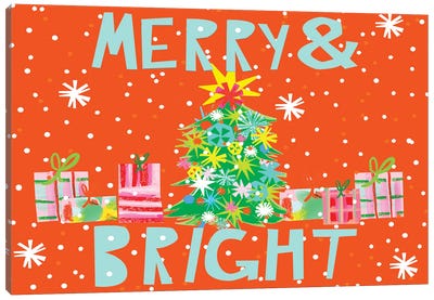 Merry & Bright Collection A Canvas Art Print