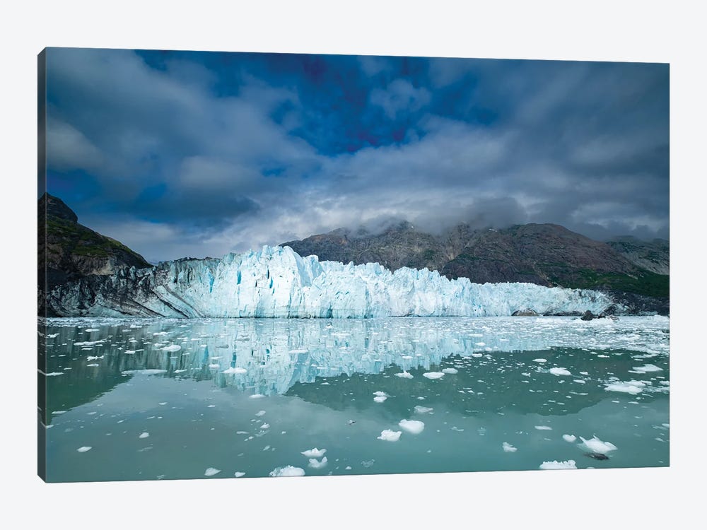Margerie Glacier Reflected In This Calm Water View by Betty Sederquist 1-piece Canvas Artwork