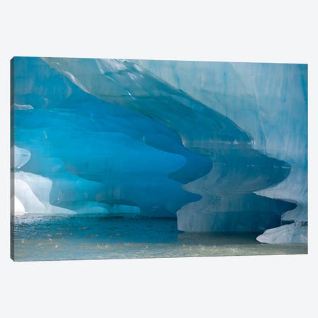 Melting Patterns Are Amazing On This Iceberg In Shakes Lake Canvas Print #BSQ16} by Betty Sederquist Art Print