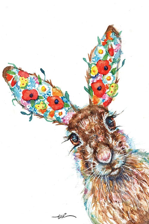 Herbaceous Hare by BebesArts wall art