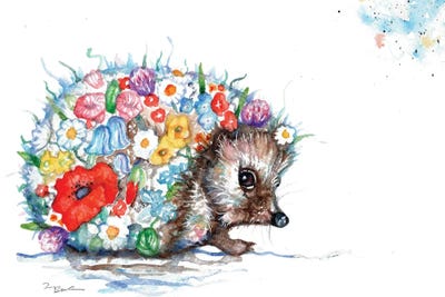 Little Flower by BebesArts framed canvas print