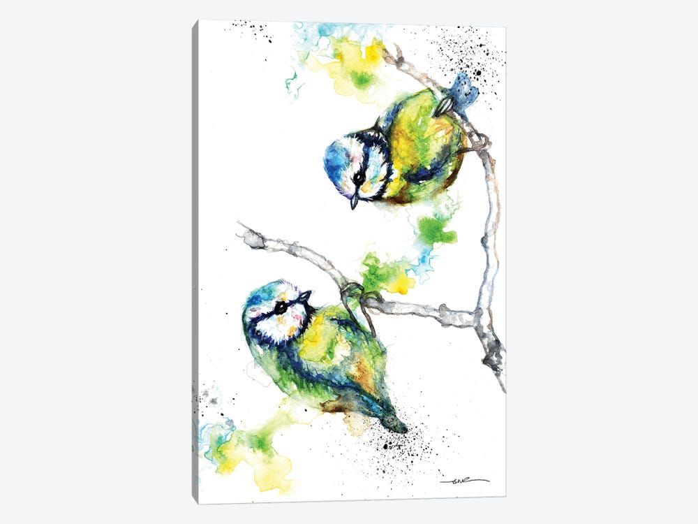 Blue Tits by BebesArts 1-piece Canvas Print