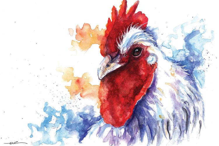 Cock-A-Doodle-Doo by BebesArts wall art