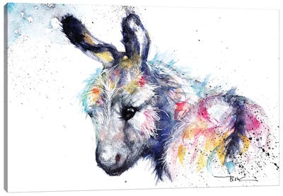 Donkey Canvas Art Print - BebesArts