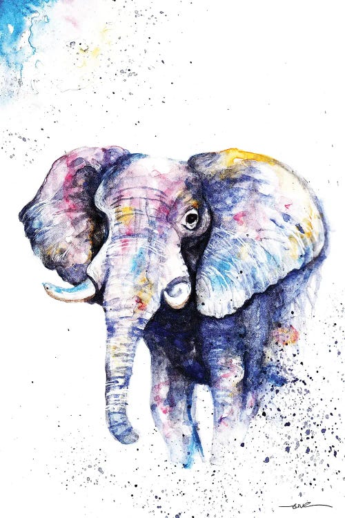 Elephant Never Forgets by BebesArts wall art