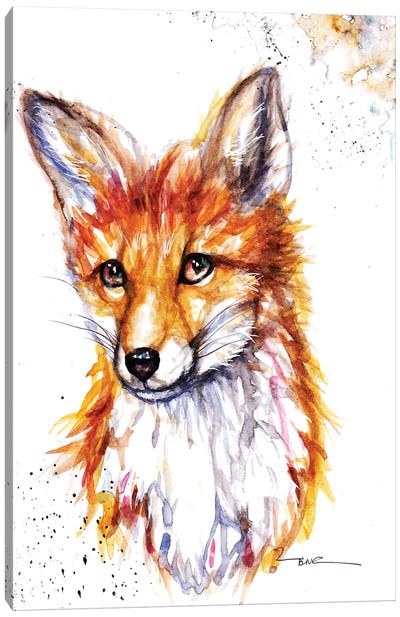 Fox Canvas Art Print - BebesArts