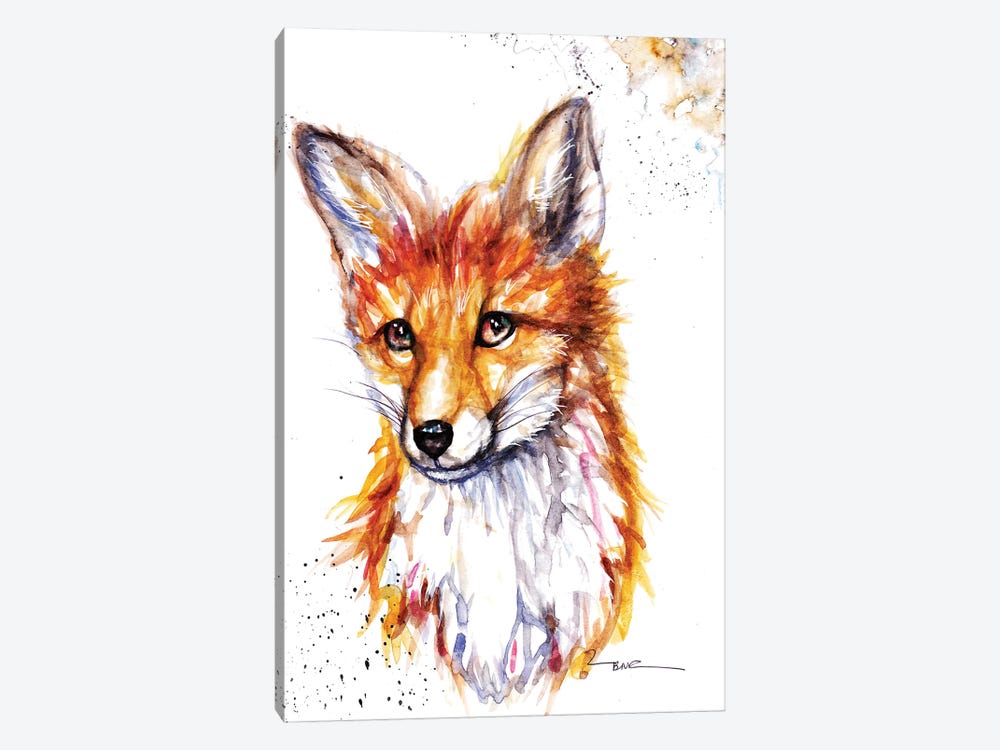 Fox by BebesArts 1-piece Canvas Art Print