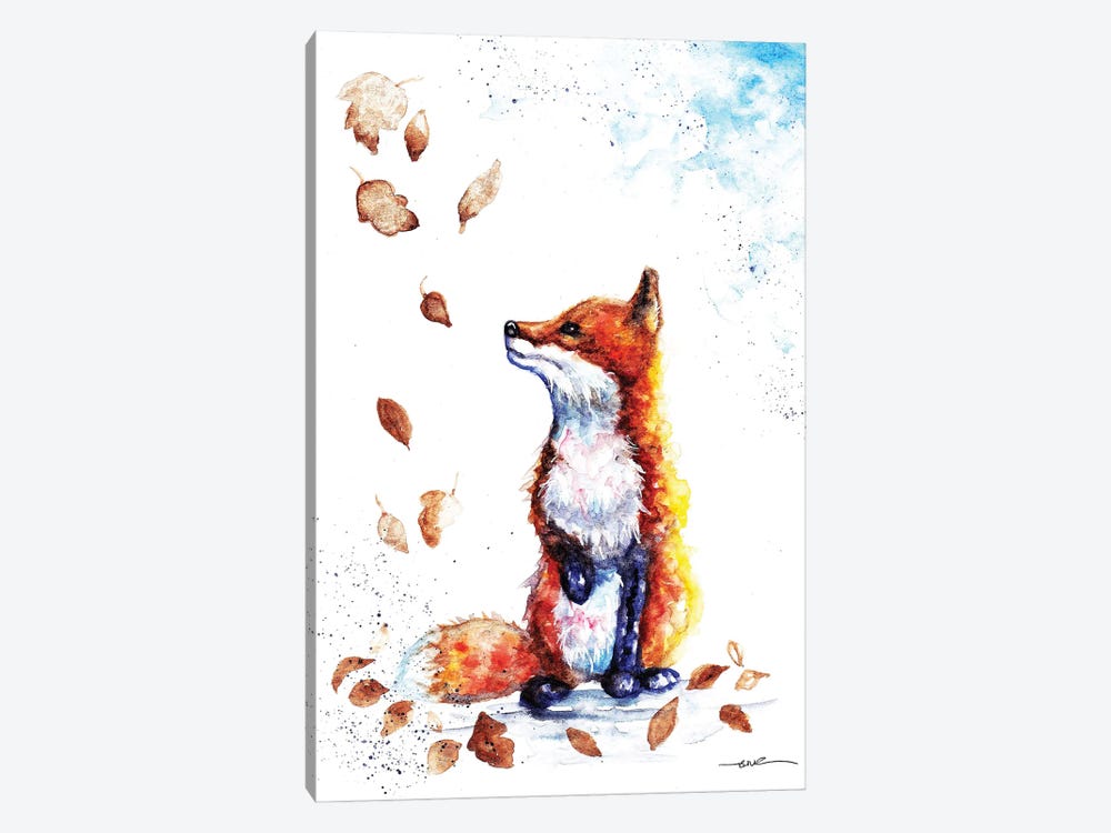 Autumn Fox by BebesArts 1-piece Canvas Art Print