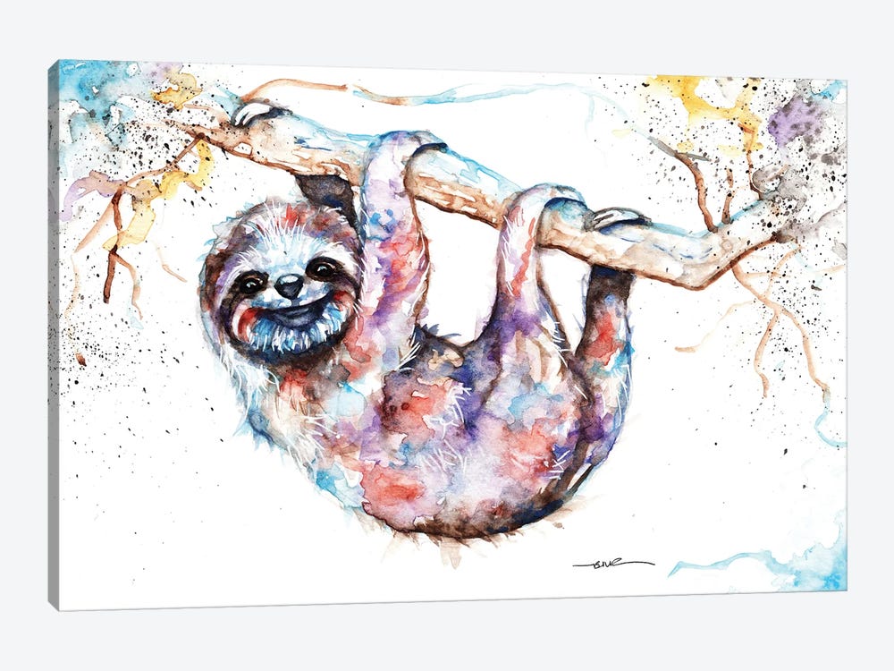 Just Hangin by BebesArts 1-piece Art Print
