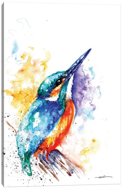Kingfisher I Canvas Art Print - Kingfisher Art