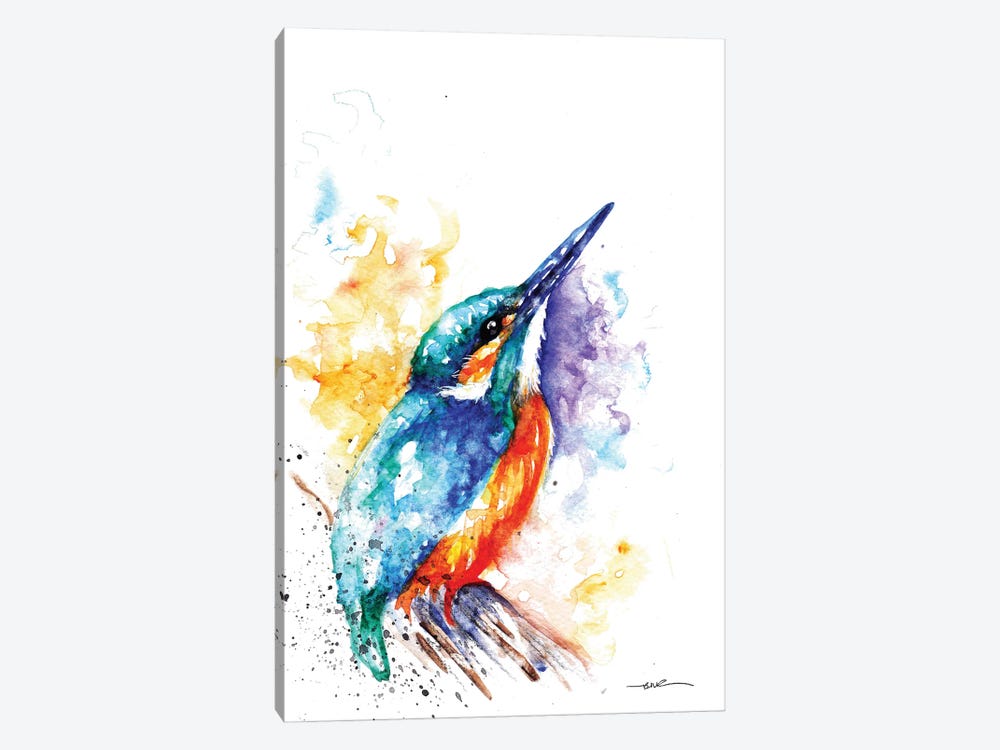 Kingfisher I by BebesArts 1-piece Canvas Artwork