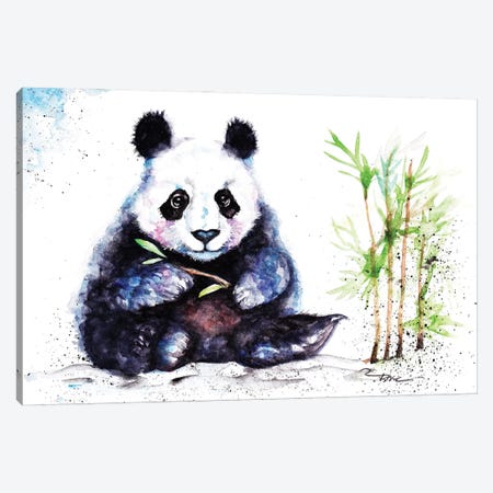 Little Panda Canvas Print #BSR47} by BebesArts Art Print