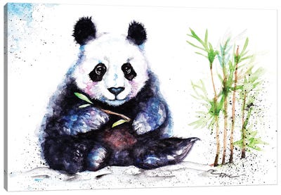 Little Panda Canvas Art Print - BebesArts