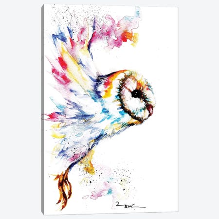 Midnight Owl Canvas Print #BSR54} by BebesArts Canvas Artwork