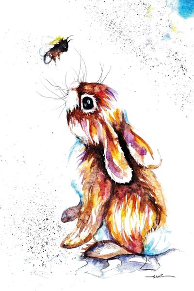 Bees: Rabbit And Bee I by BebesArts