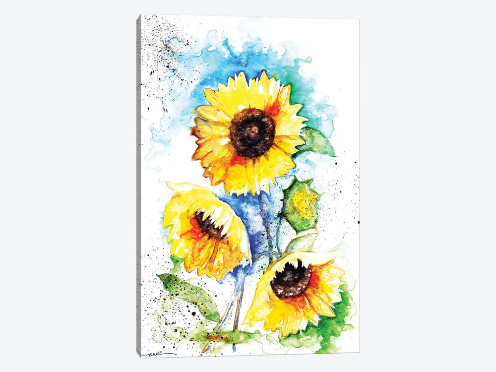 Sunflowers by BebesArts 1-piece Canvas Wall Art