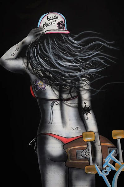 Beach Please! by Brandon Scott framed canvas print