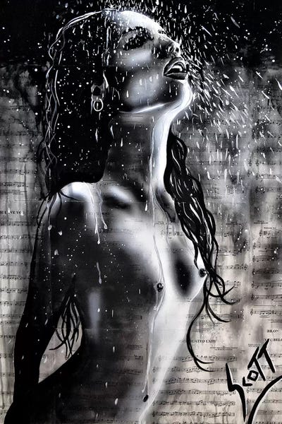 The Rain by Brandon Scott framed canvas print