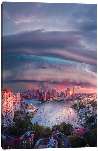 Sydney Vortex Canvas Art Print - New South Wales Art