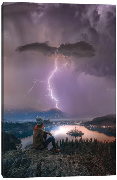 Lake Bled Thoughts Canvas Art Print - Brent Shavnore