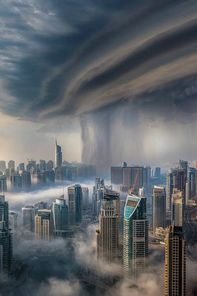 United Arab Emirates: Dubai Downpour by Brent Shavnore