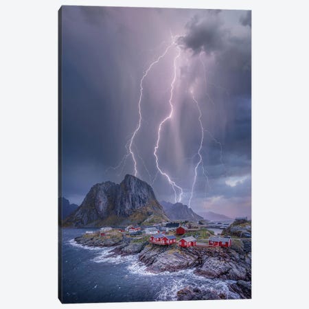 Norway Lights Canvas Print #BSV22} by Brent Shavnore Canvas Artwork