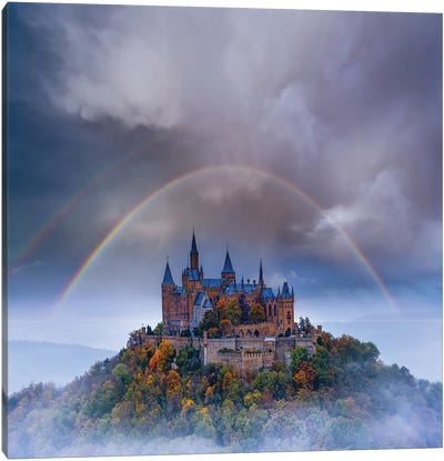 Hohenzollern Bow Canvas Art Print - Rainbow Art