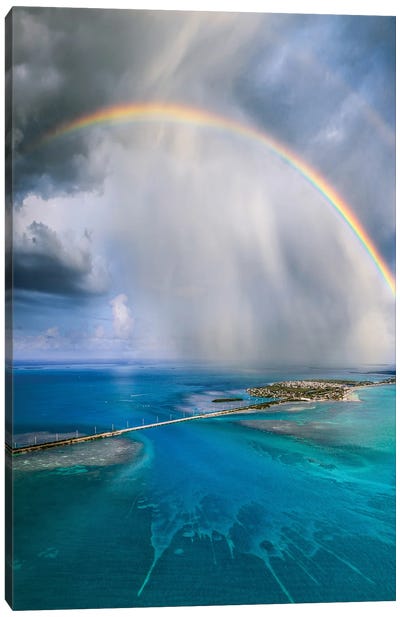 The Keys To Florida Canvas Art Print - Rainbow Art