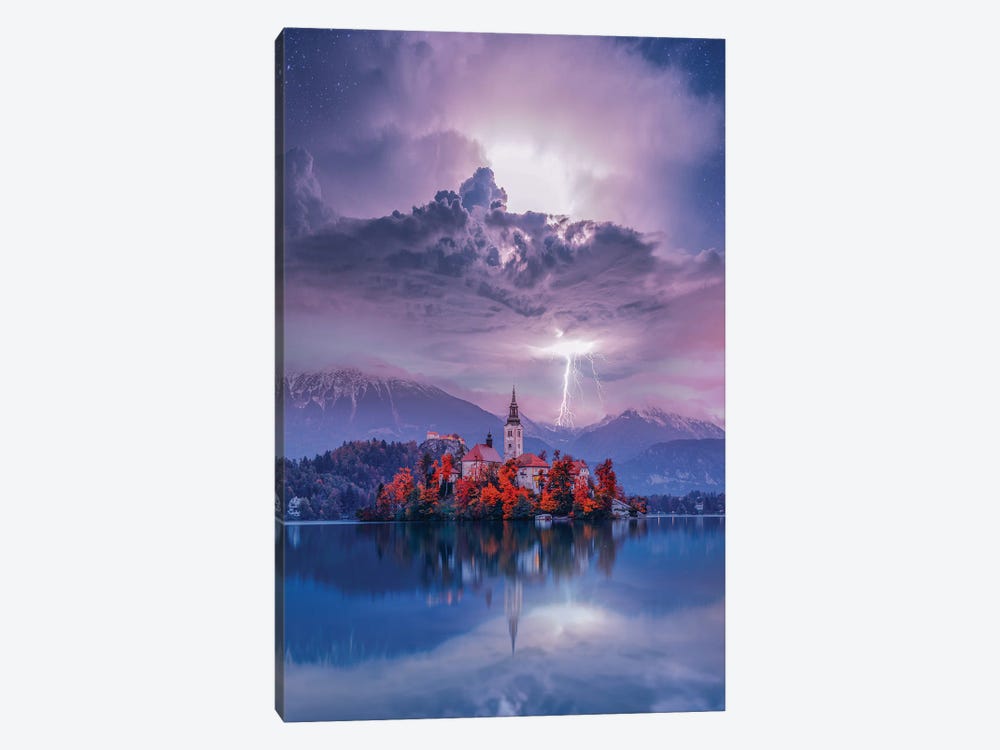 Lake Bled Perfection by Brent Shavnore 1-piece Canvas Wall Art