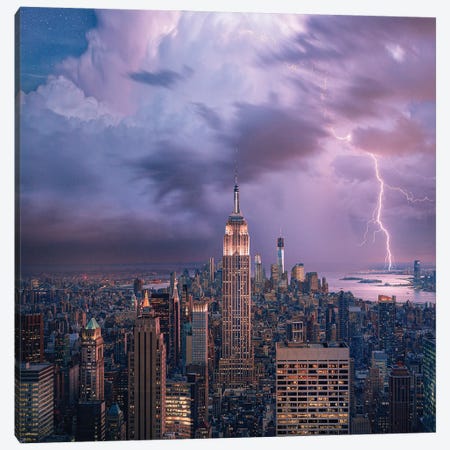 New York City Dreaming Canvas Print #BSV2} by Brent Shavnore Canvas Wall Art