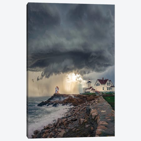 Mass Lighthouse Canvas Print #BSV33} by Brent Shavnore Canvas Art Print