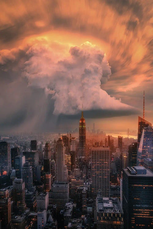 NYC Supercell Canvas Wall Art by Brent Shavnore | iCanvas
